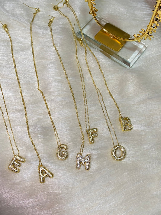 Letters bubble necklace