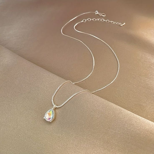 Flash Diamond Necklace Simple Zircon